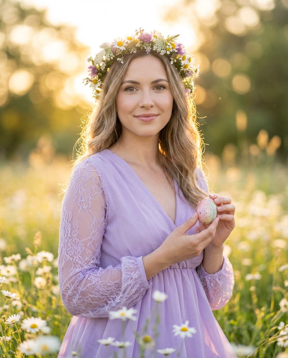 floral crown spring photo