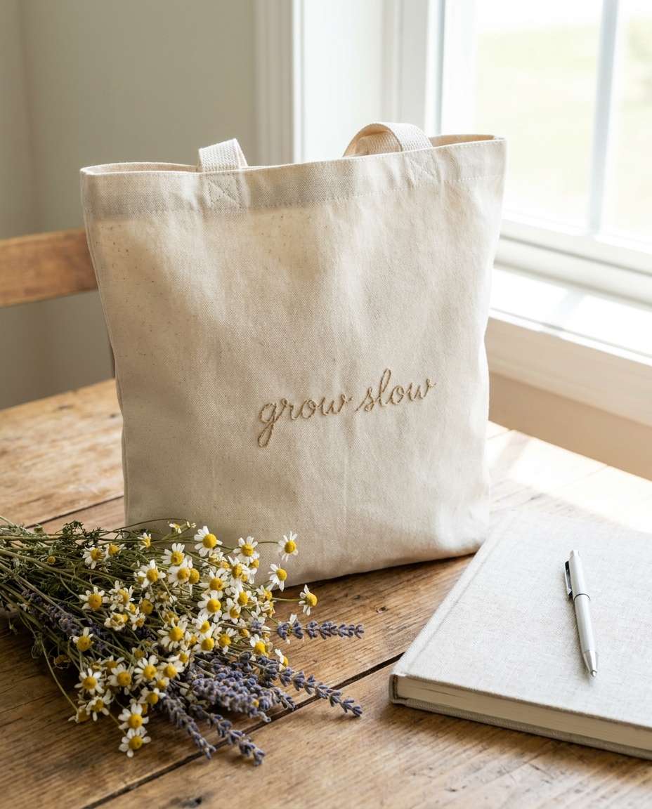 tote bag quote photo