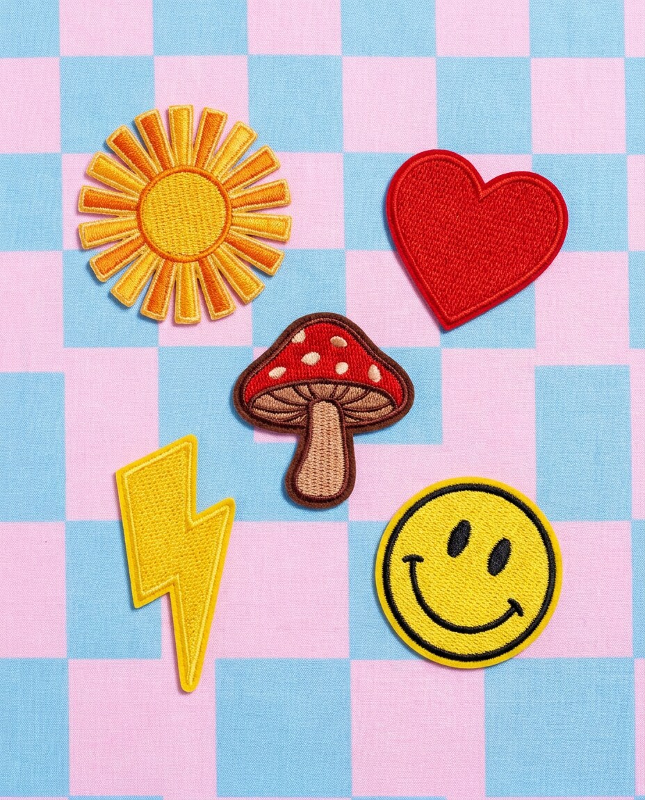 patch set flat lay photo