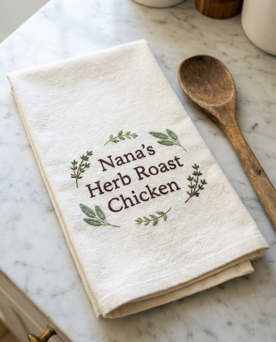 recipe towel stitch photo