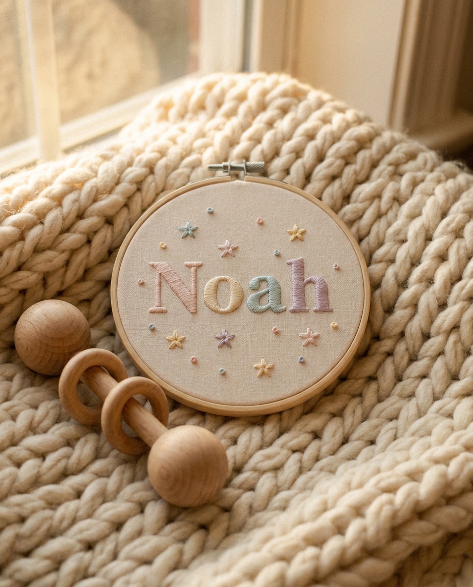 baby name keepsake photo