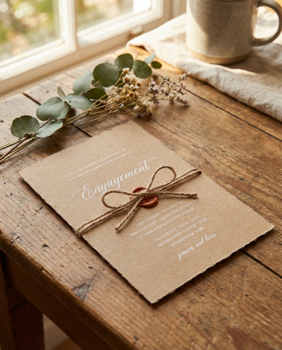 rustic kraft paper photo