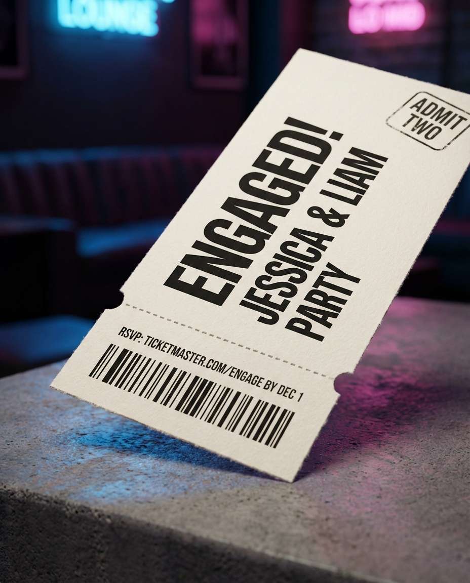 ticket style pass photo