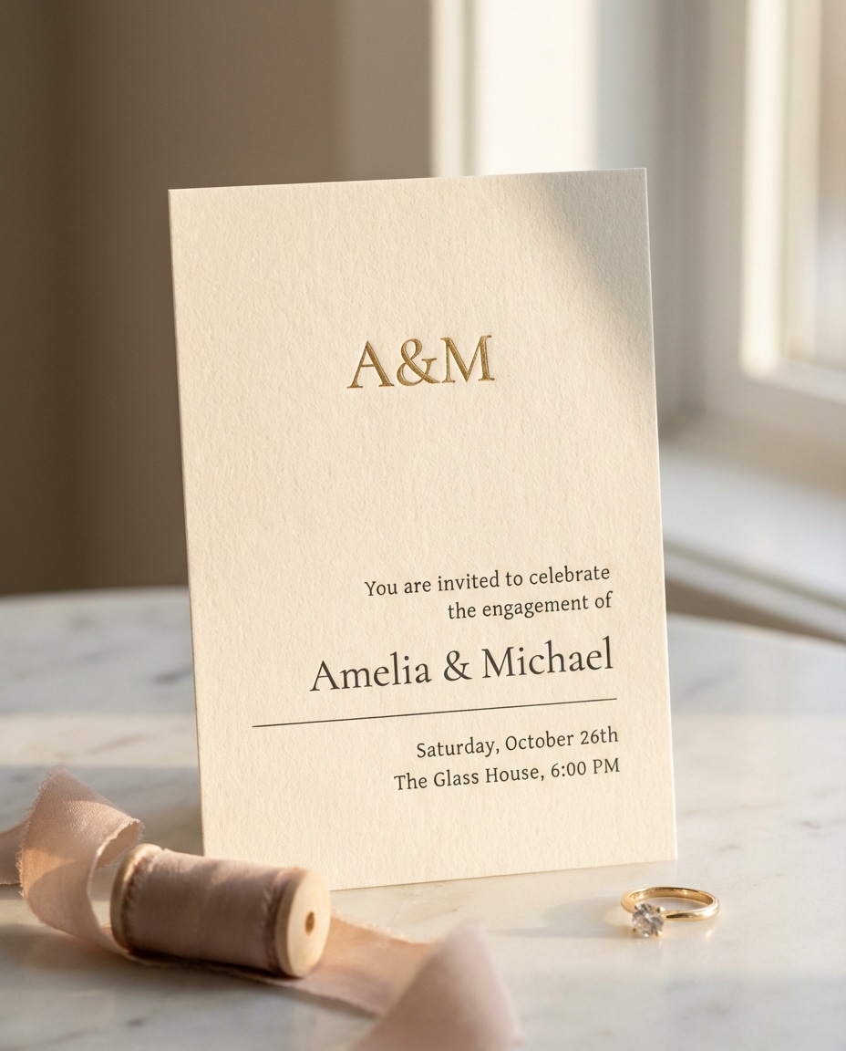 gold foil monogram photo