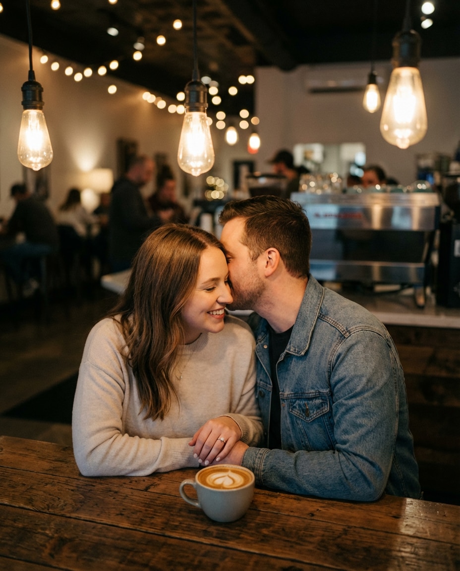 coffee shop date photo