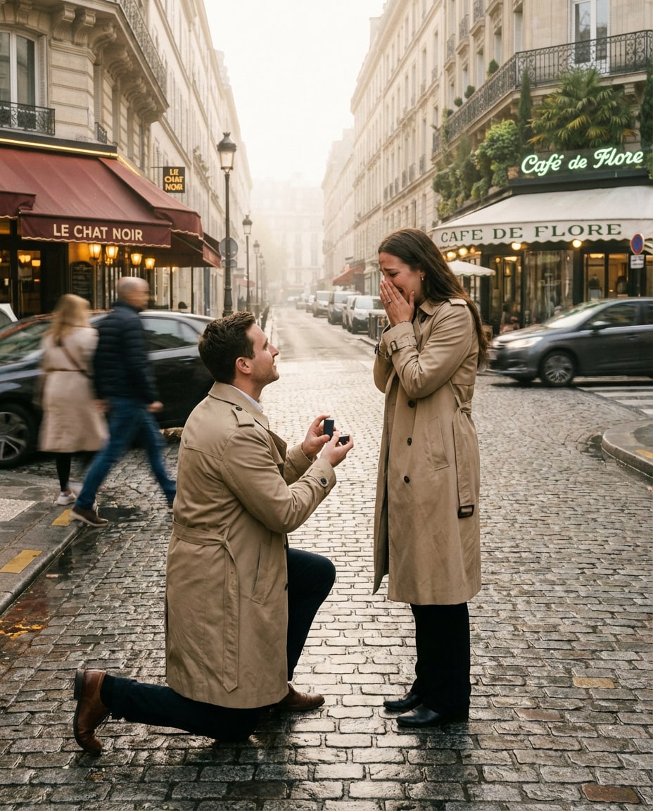 paris street proposal photo