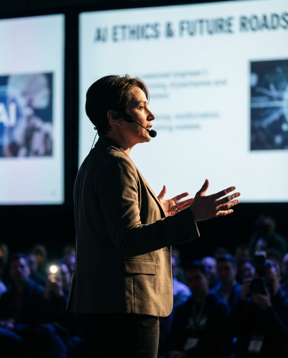 conference speaker shot photo