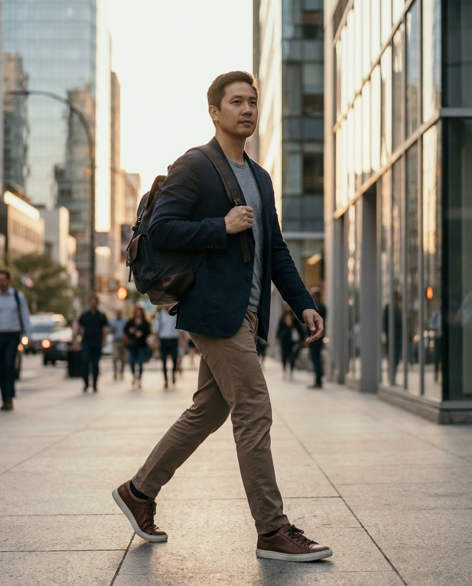 clean street portrait photo