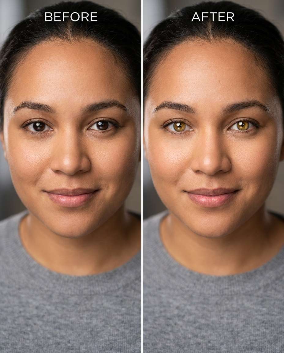 soft hazel glow photo