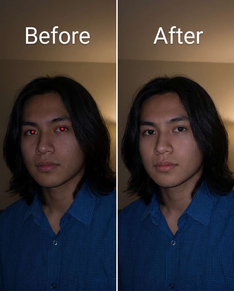 remove redeye only photo