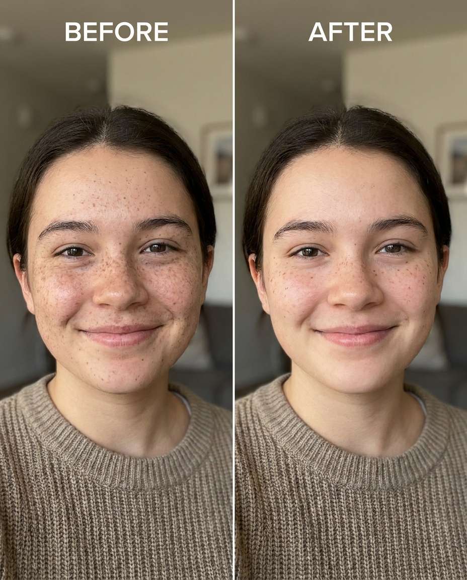 freckle density reduce photo