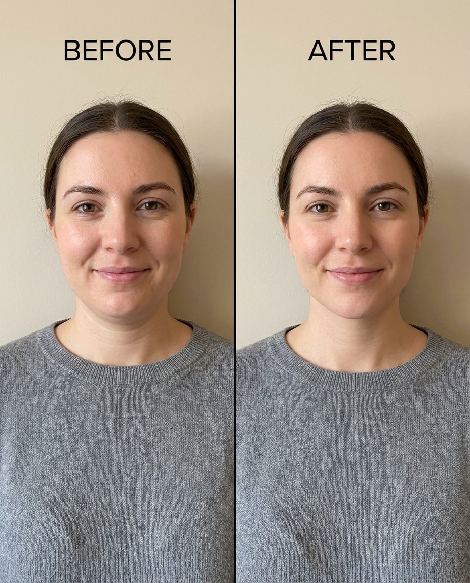 double chin reduce photo