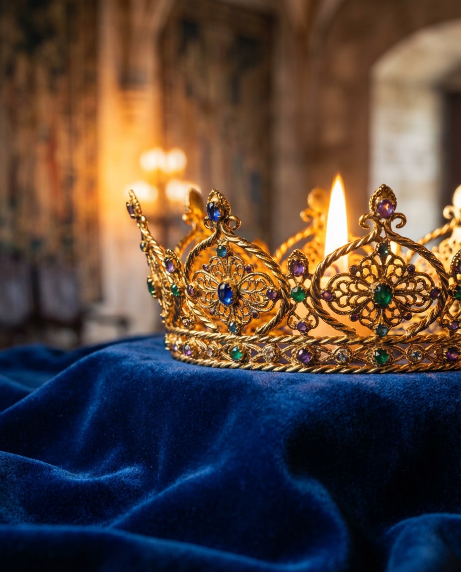 crown on velvet photo
