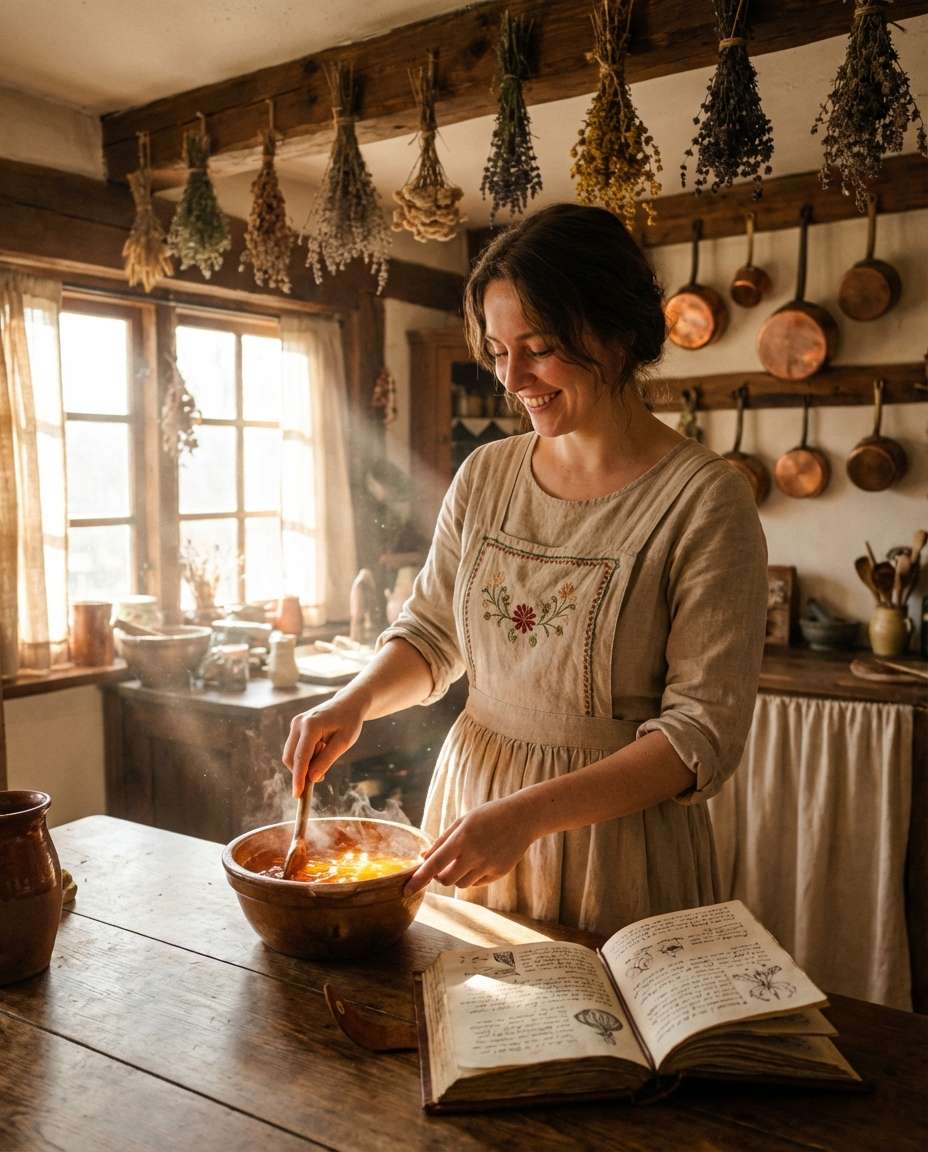 cottagecore witch kitchen photo
