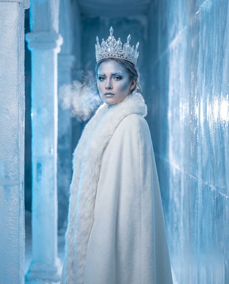 snow queen portrait photo