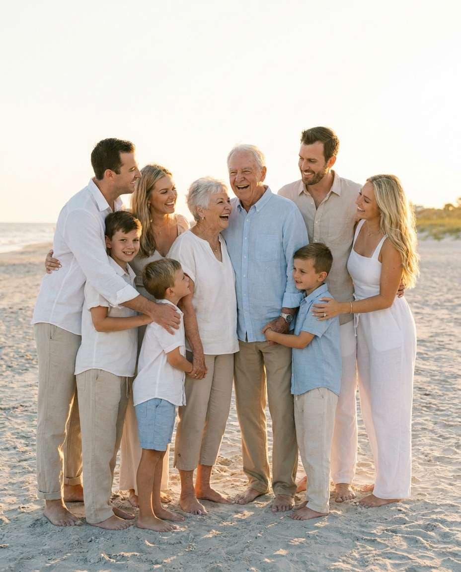 grandparents hug photo