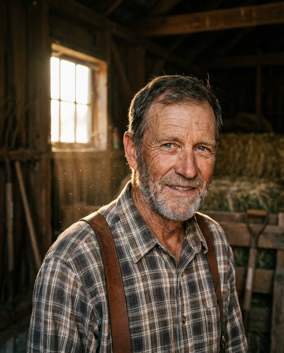barn window portrait photo
