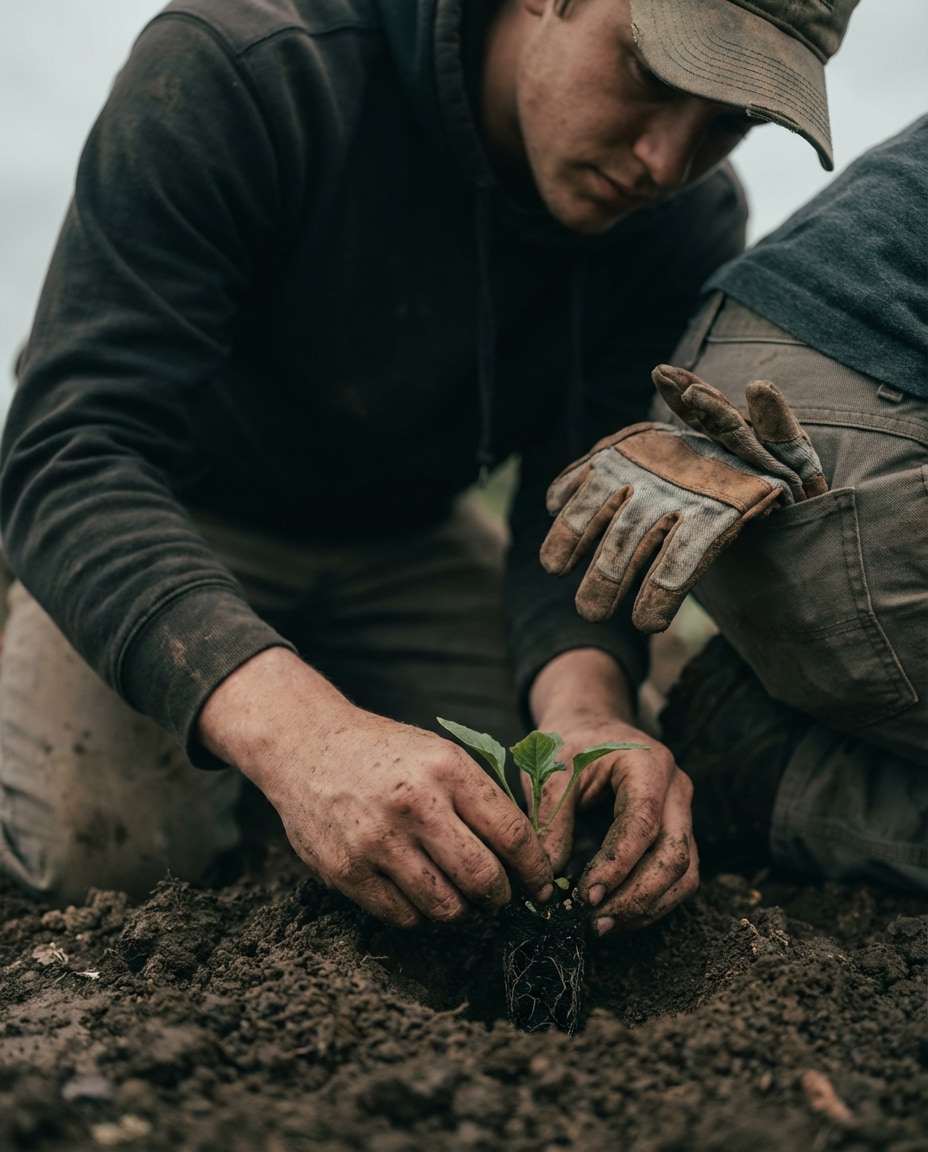 hands in soil photo