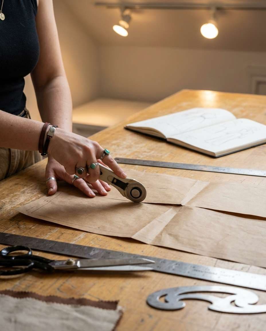 pattern cutting closeup photo