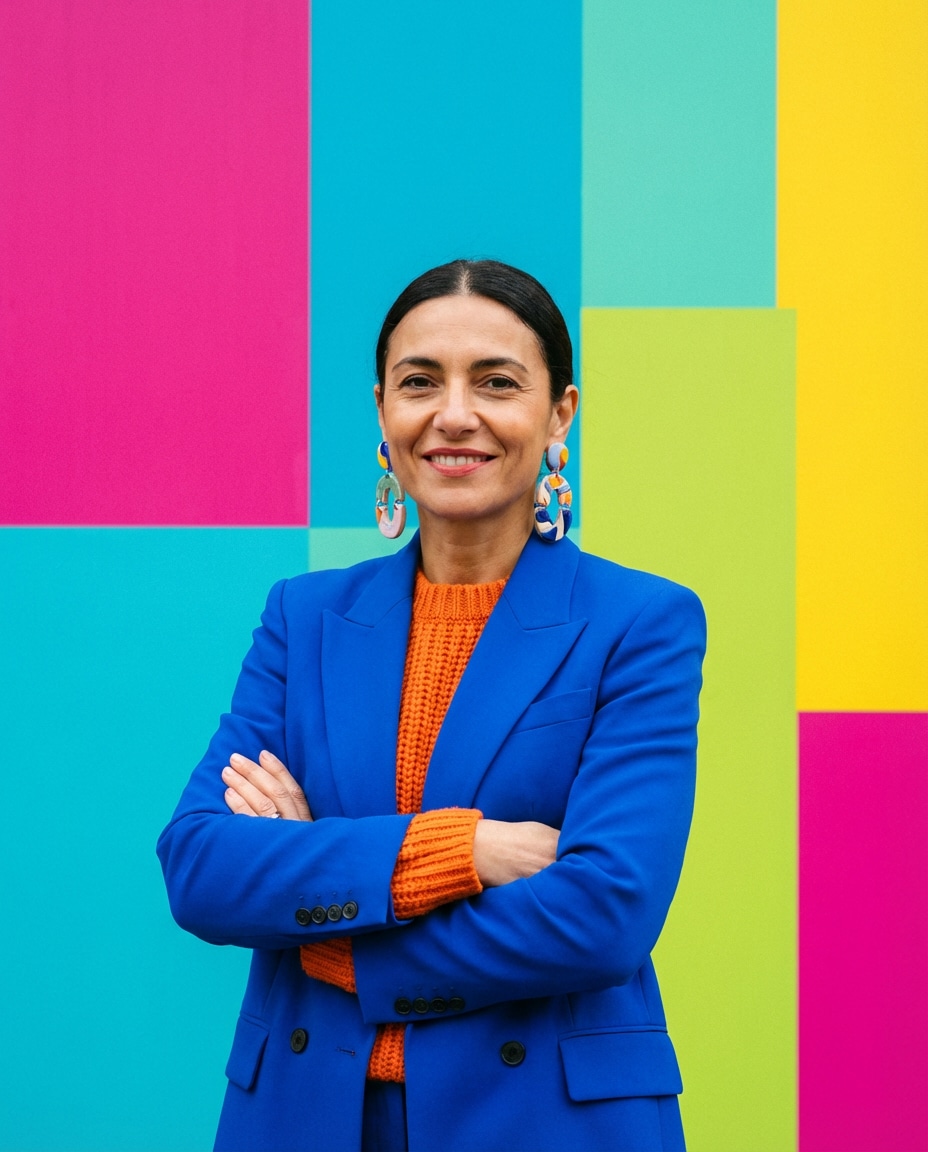 bold color blocking photo