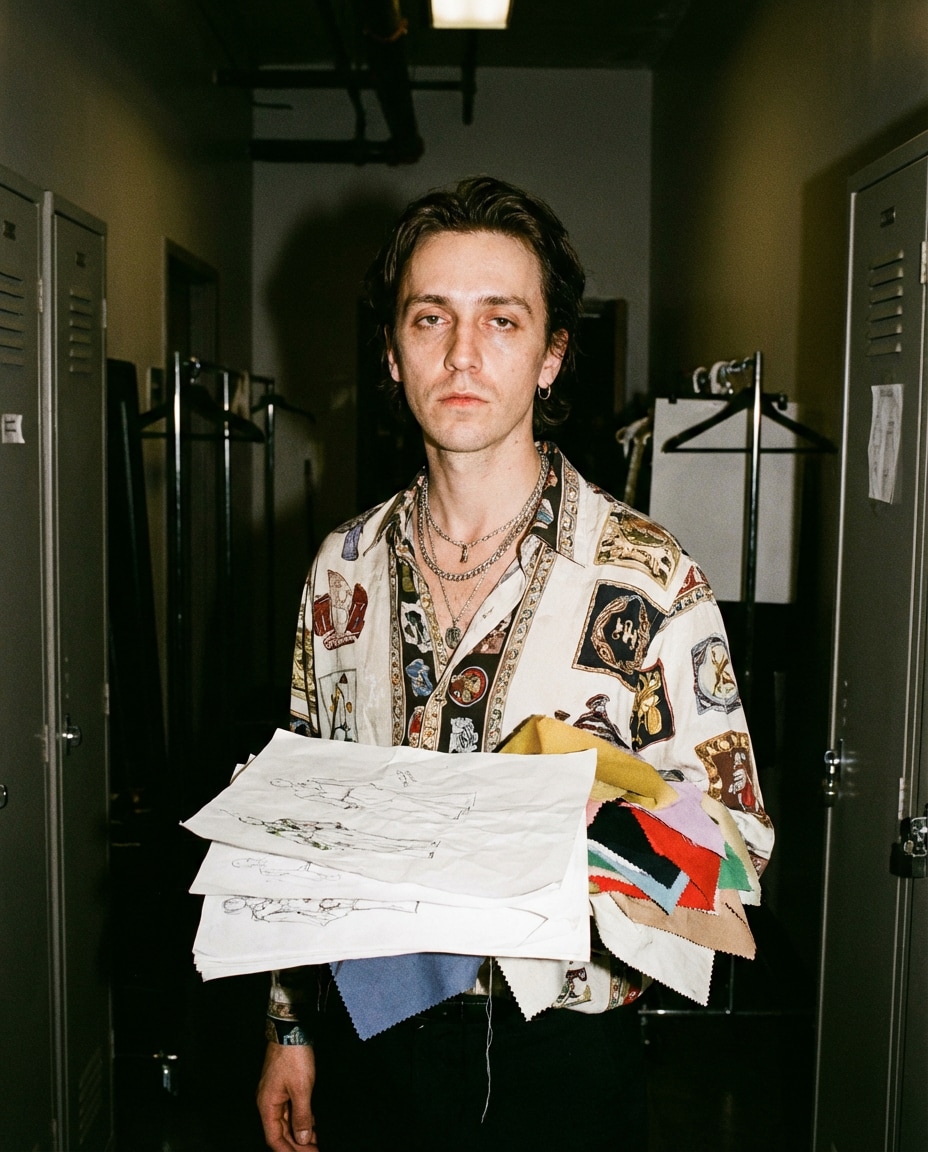 candid polaroid flash photo