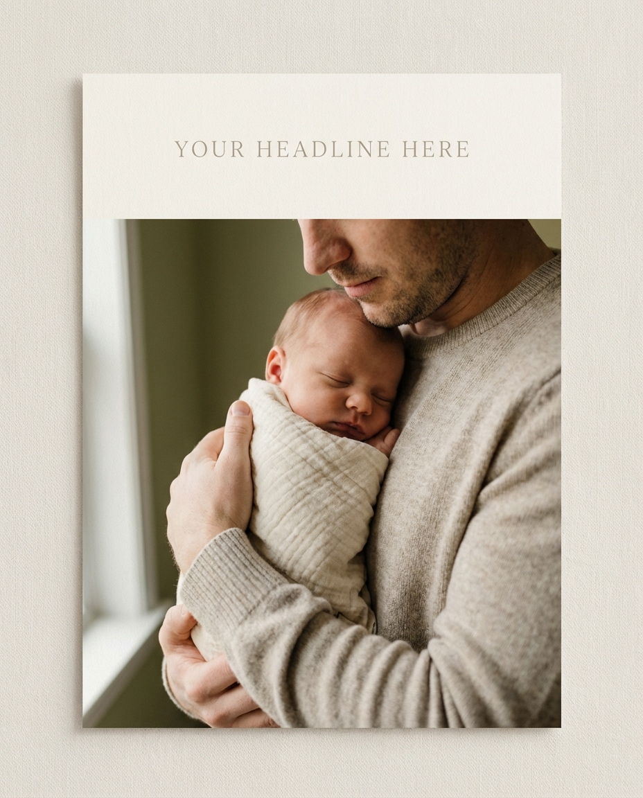 new dad newborn photo