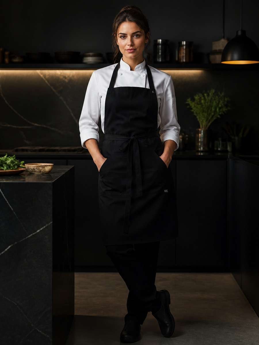 Editorial Black Apron Chef Photo photo