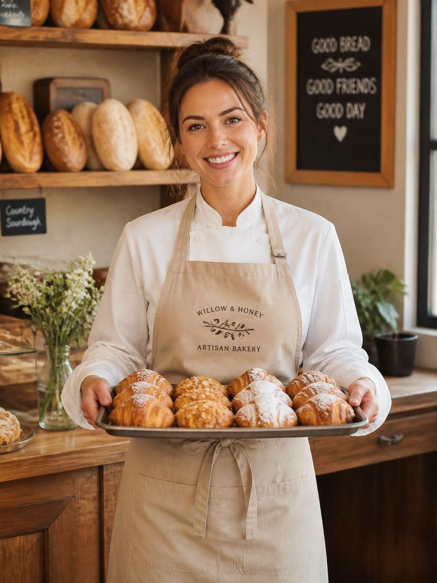 Friendly Bakery Chef Portrait photo