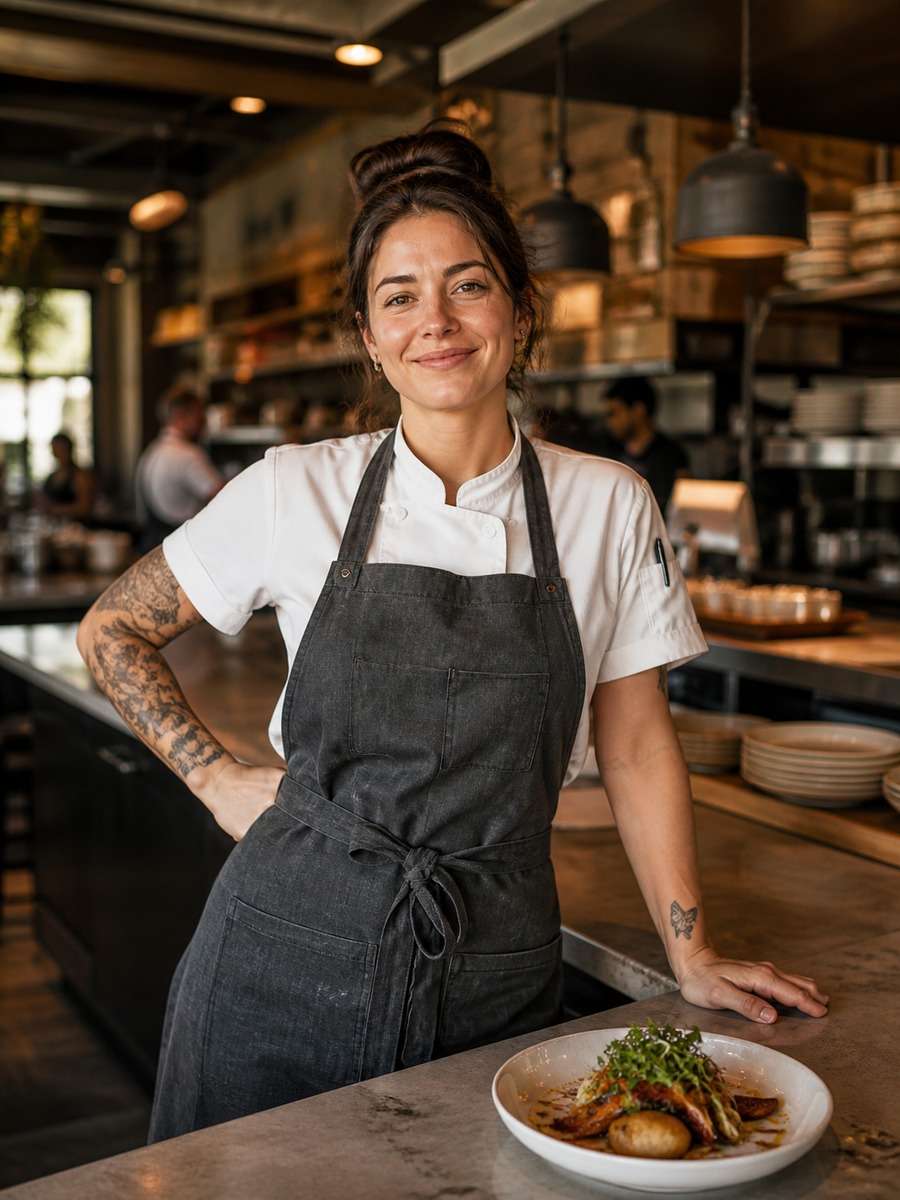 Contemporary Open Kitchen Scene photo