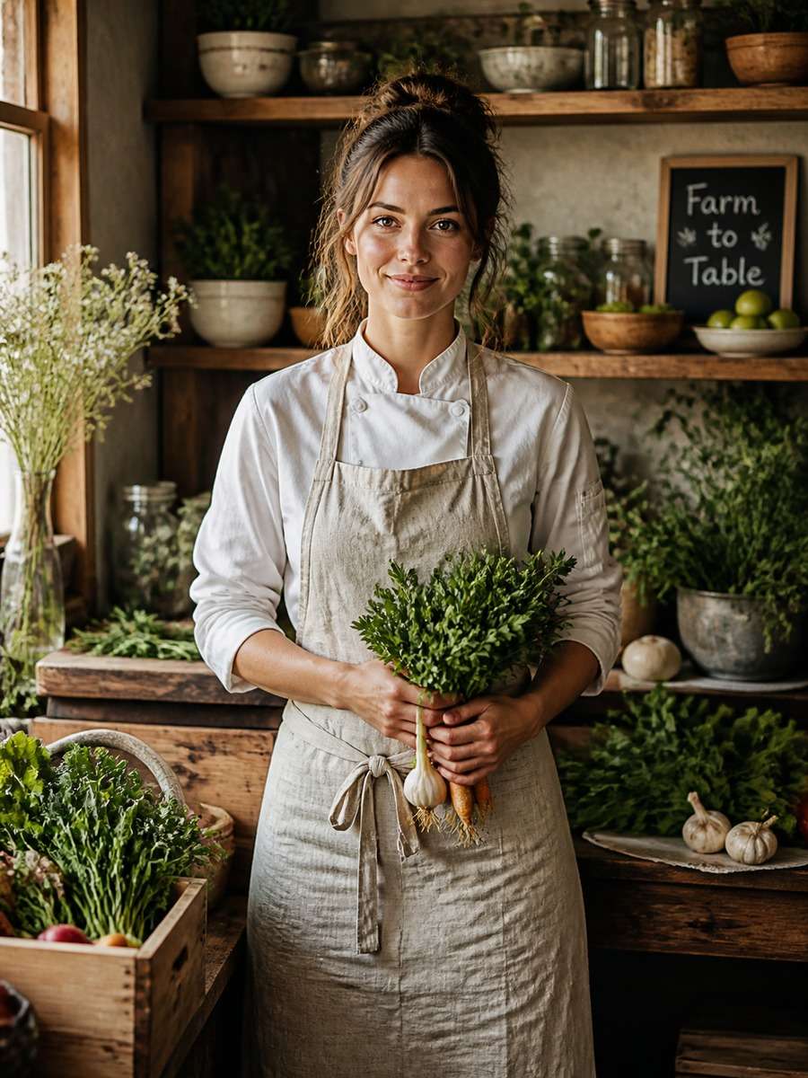 Rustic Farm-to-Table Chef photo
