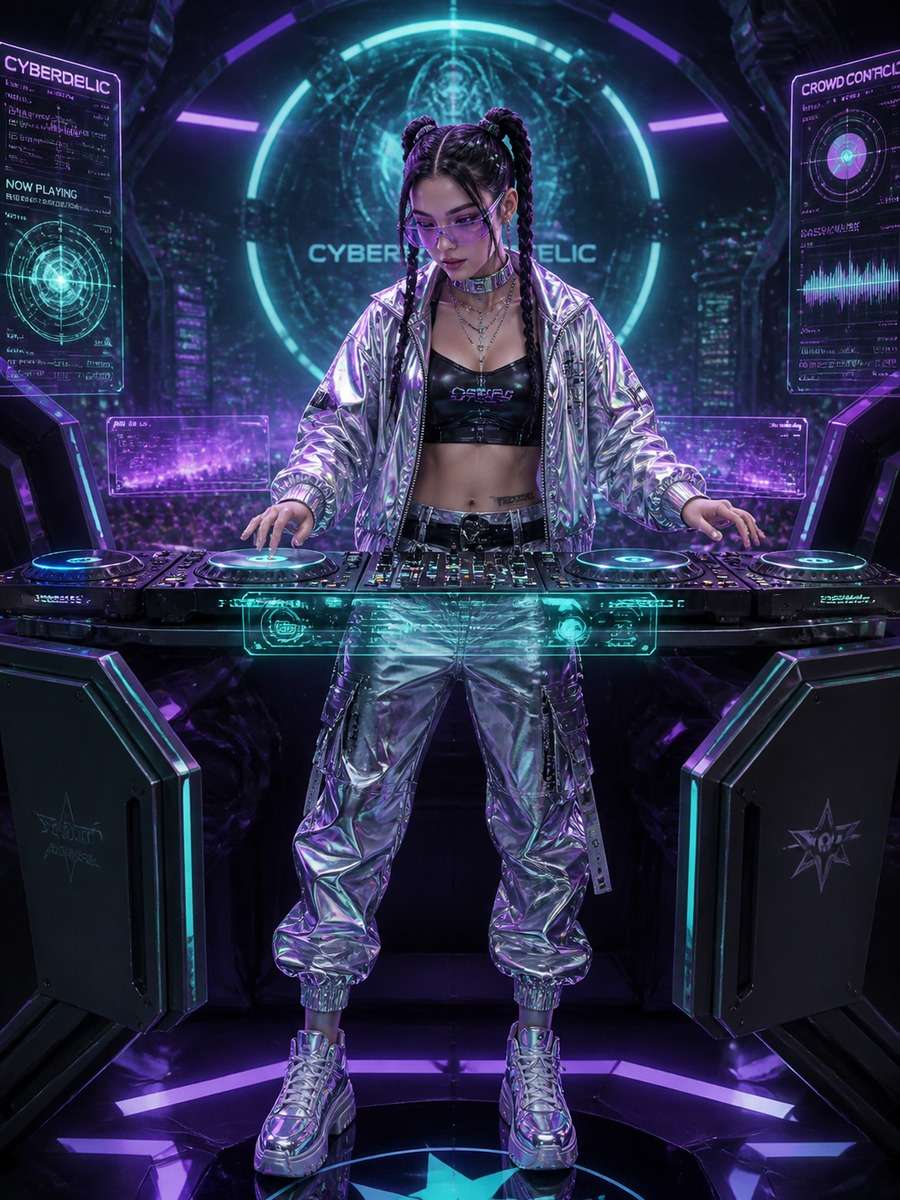 Futuristic Cyber DJ Transformation photo