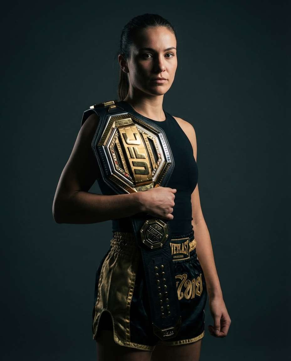 champion belt portrait photo