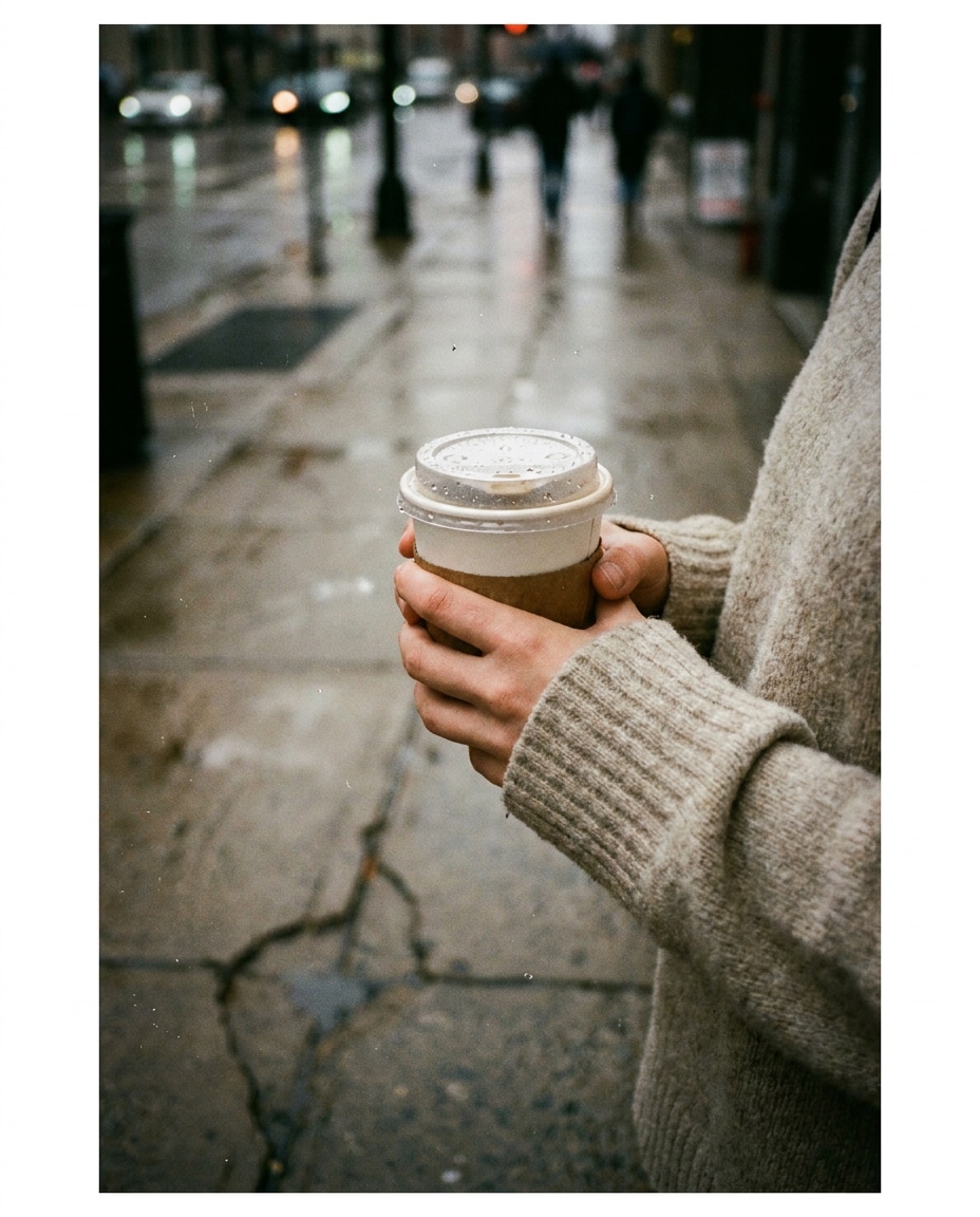 hands and coffee photo