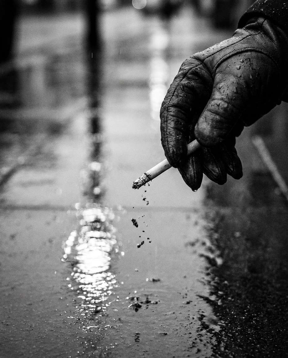 gloved hand closeup photo