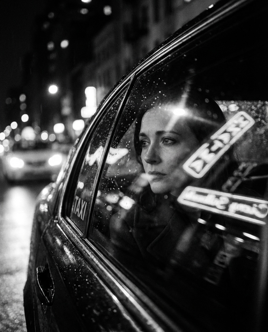 taxi window reflection photo