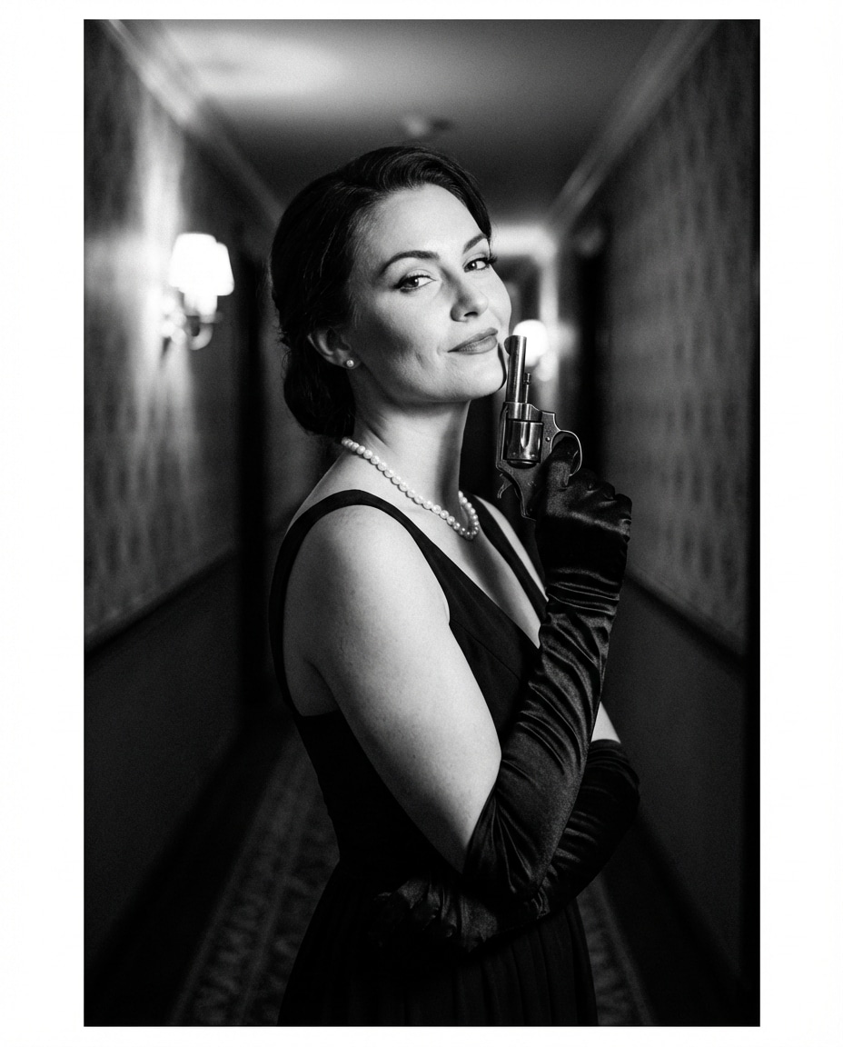 pistol and perfume photo