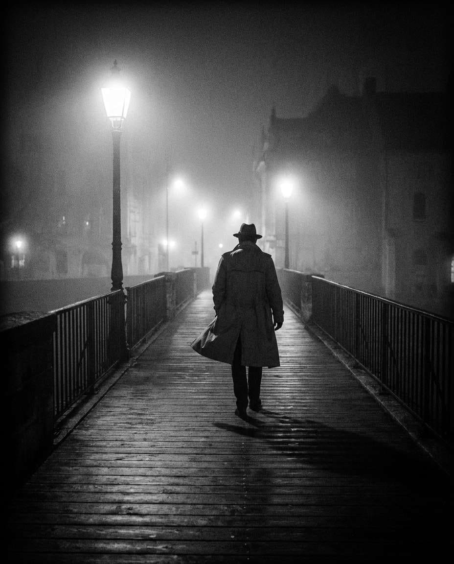 foggy bridge walk photo