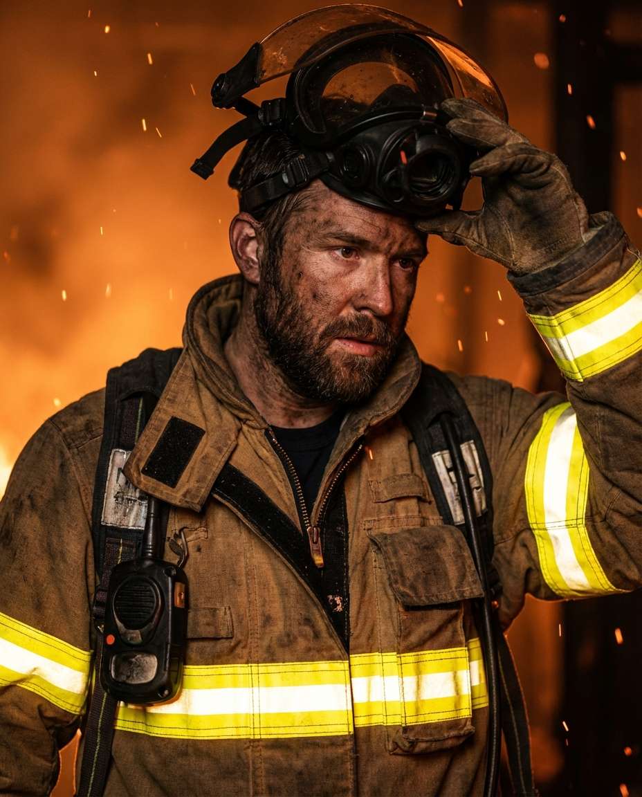 smoke backlight portrait photo