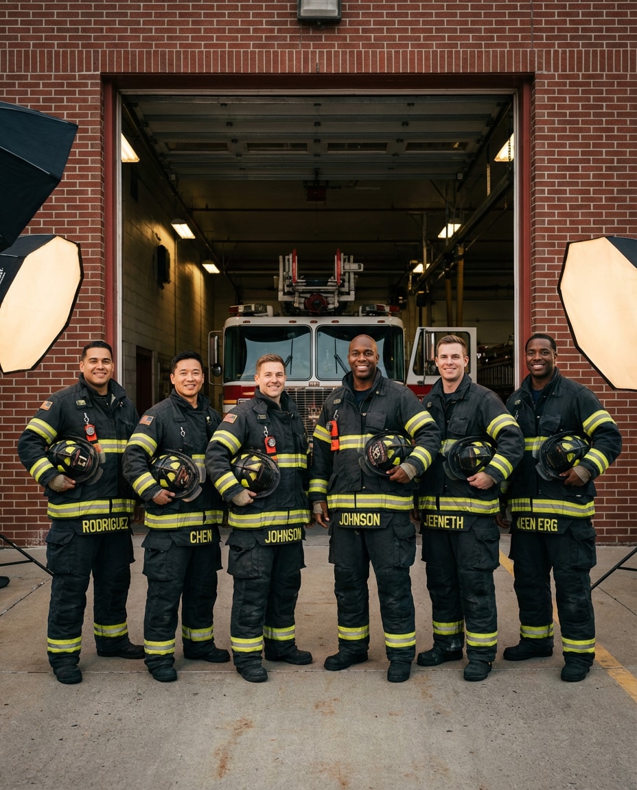 team lineup portrait photo