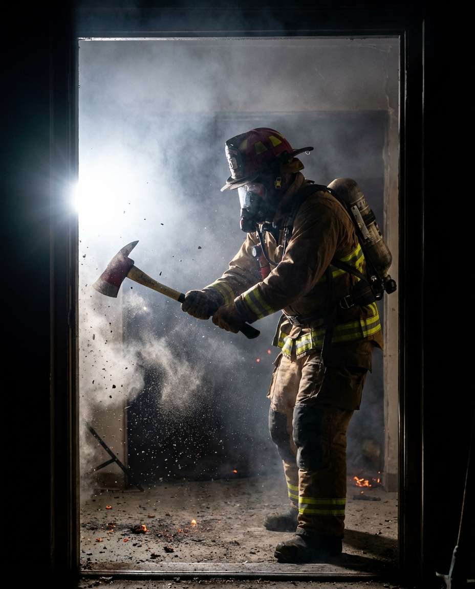 strobe smoke action photo