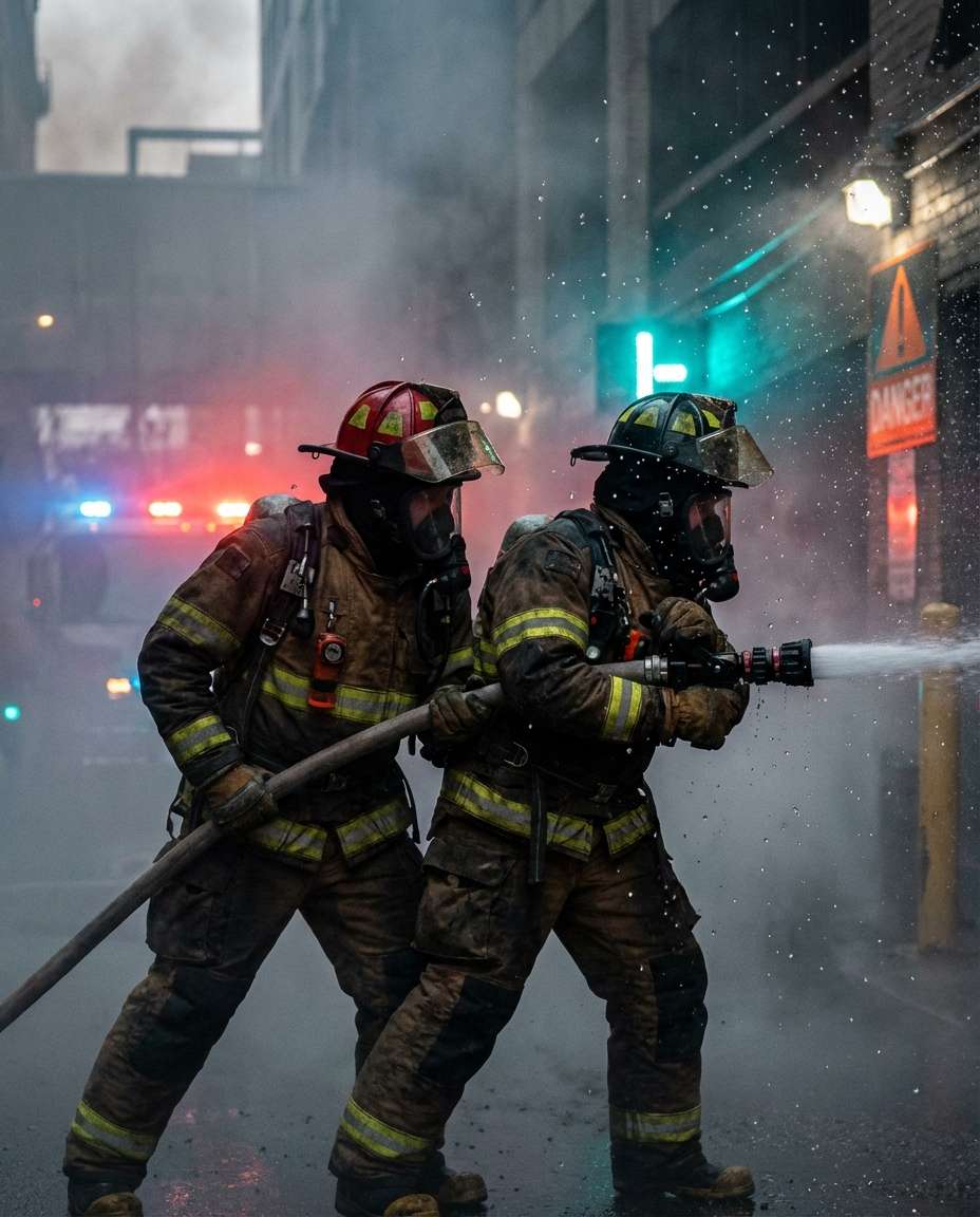 hose line charge photo
