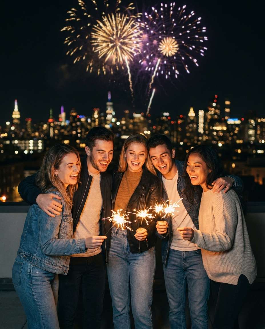 friends group shot photo