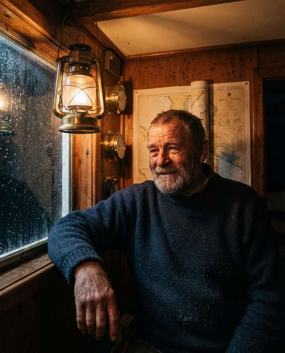 lantern cabin mood photo