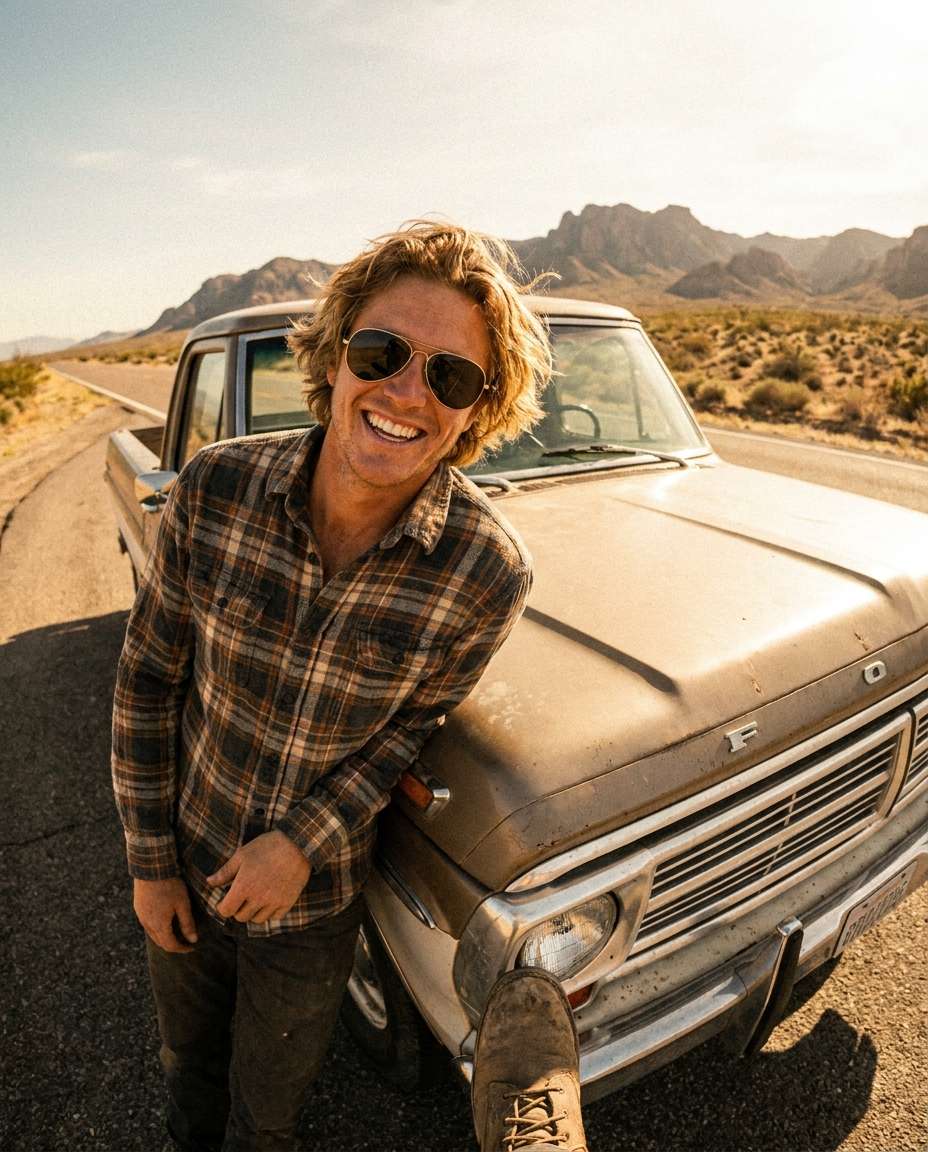 desert road trip photo
