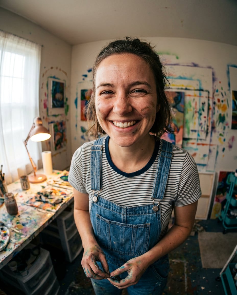 art studio paint photo