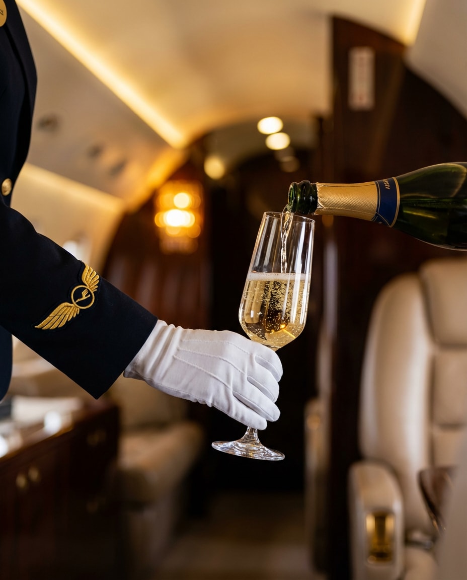 champagne pour detail photo