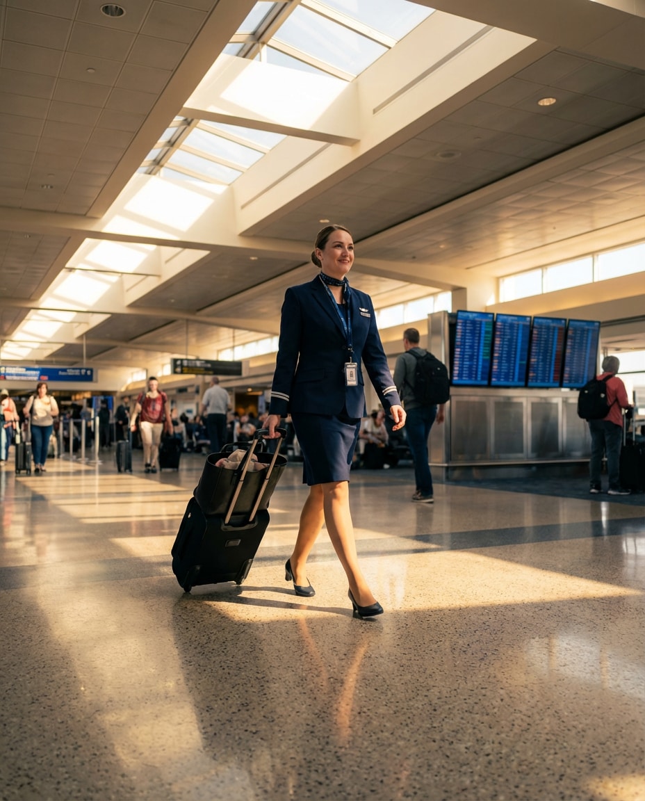 terminal walk candid photo