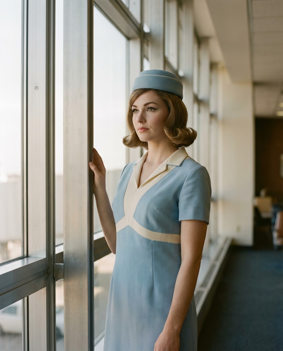 retro 60s airline photo