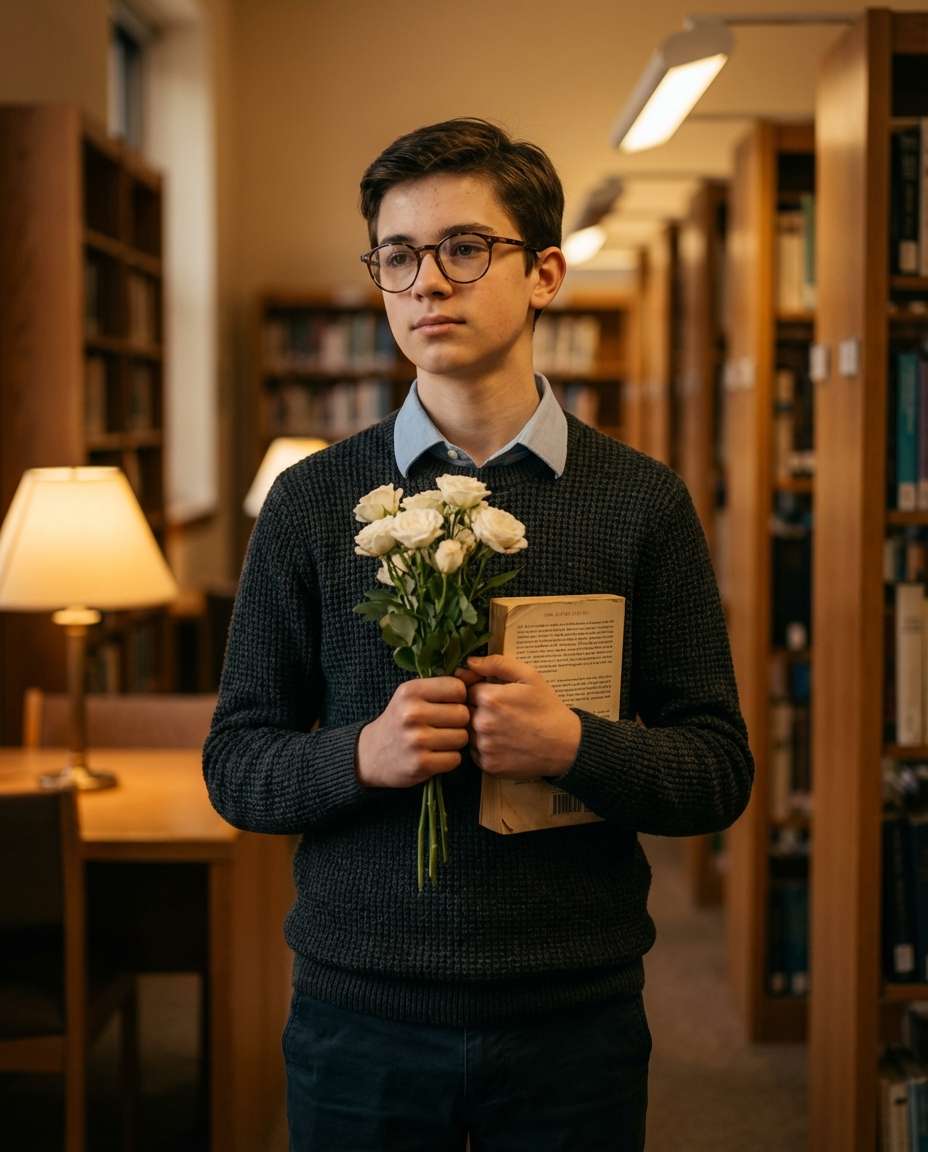 library quiet bouquet photo