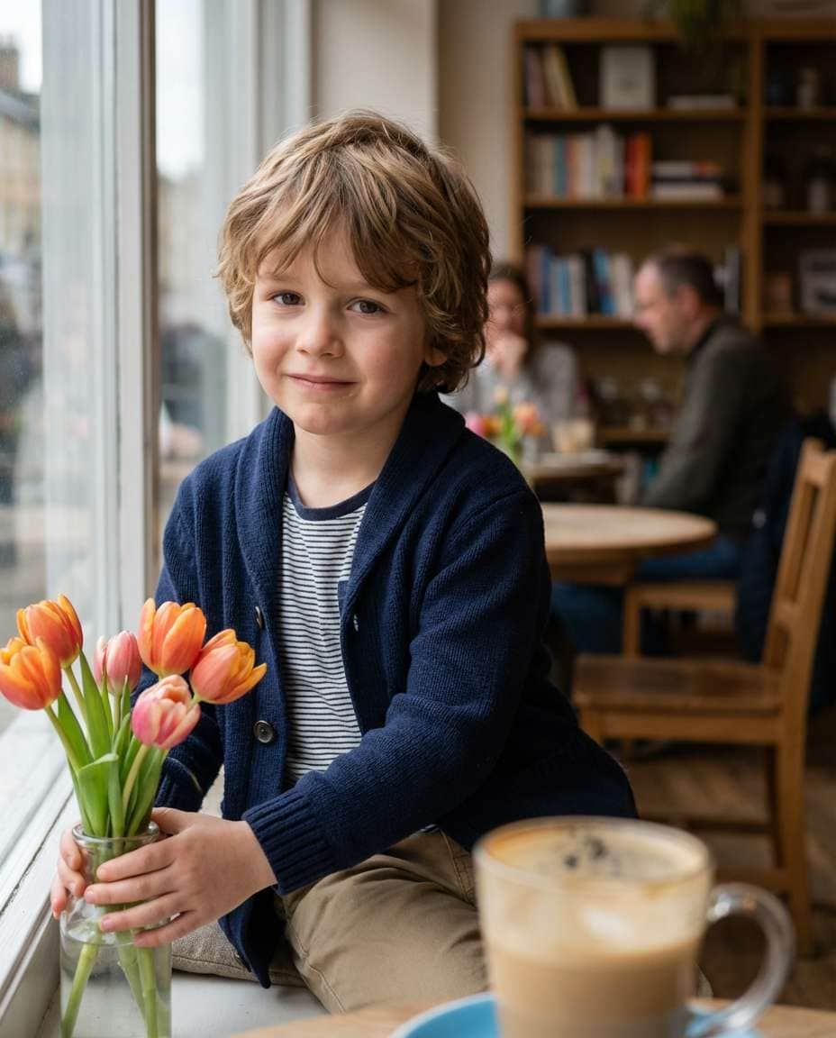 cafe window light photo